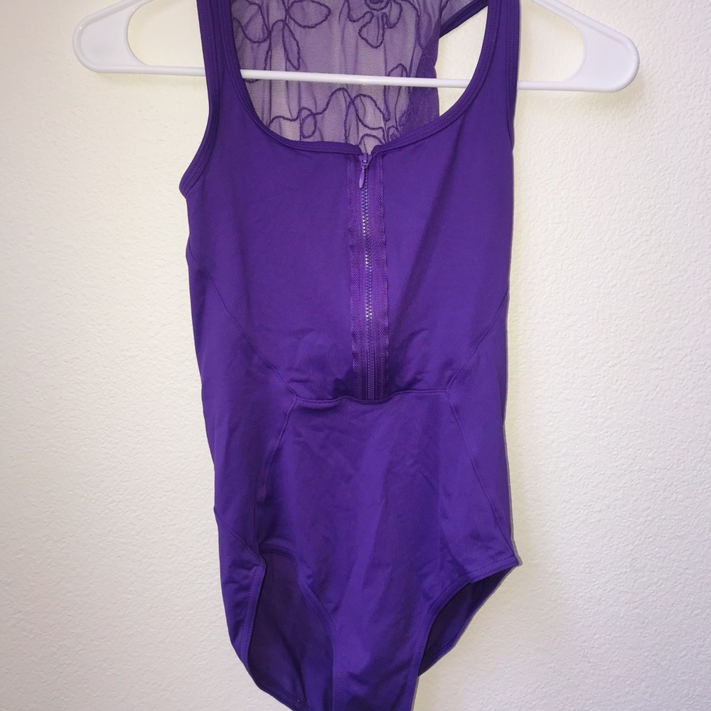 purple dance leotard